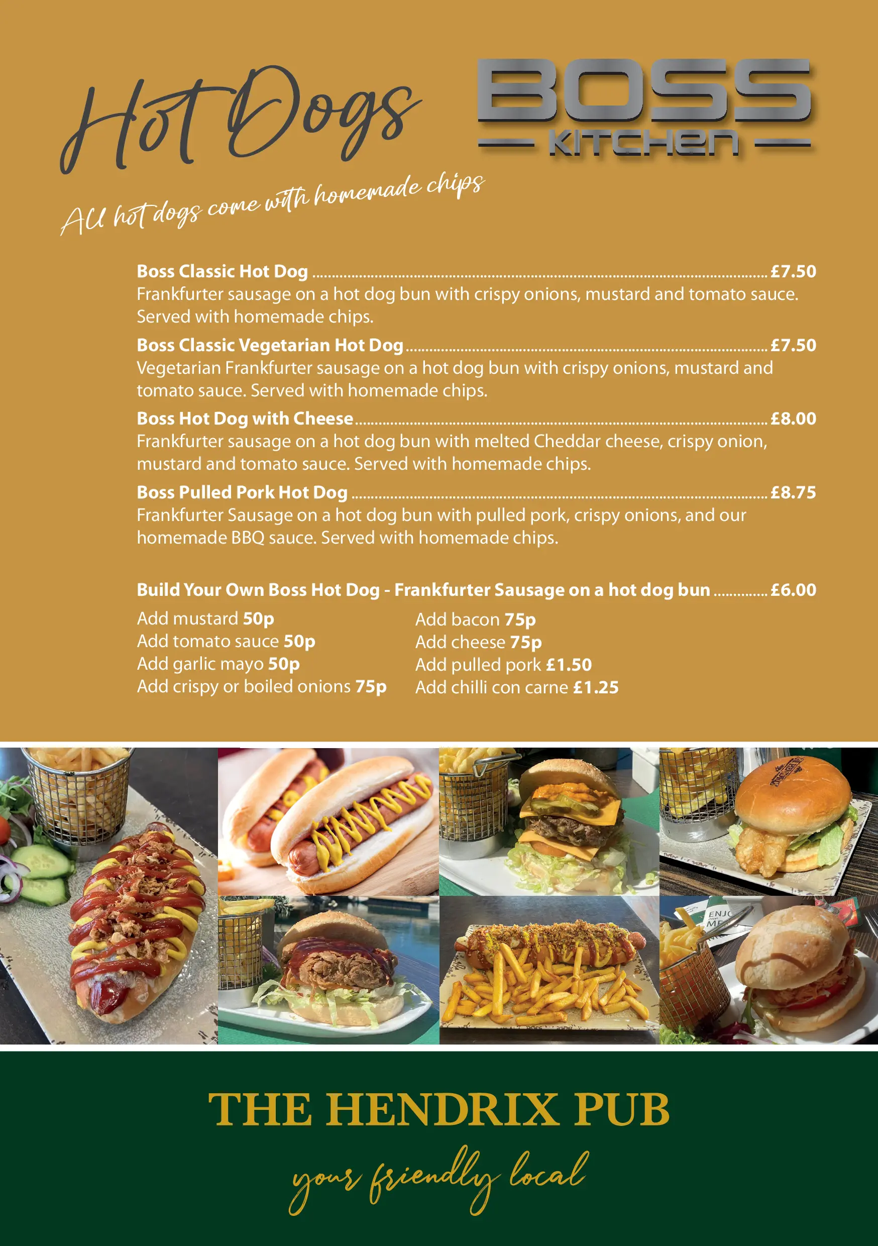 The fifth page of The Hendrix menu