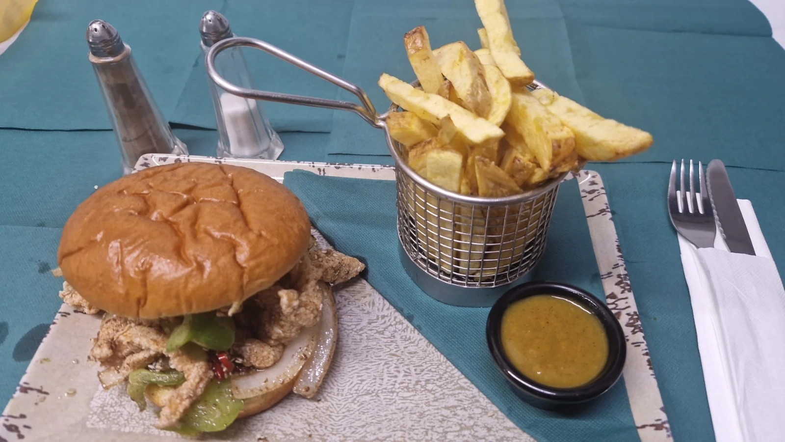 Salt n' pepper chicken burger from The Salt n' Pepper Kitchen at The Hendrix